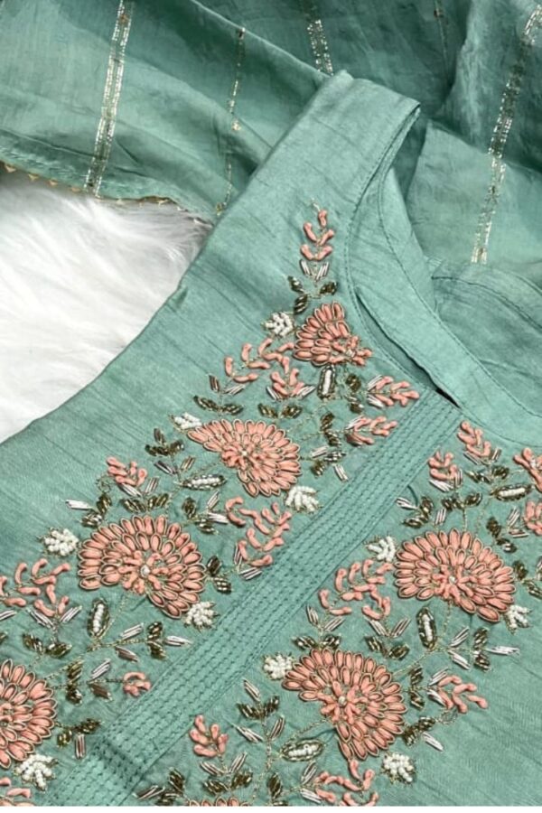 Straight Kurta set with Dupatta - Image 3
