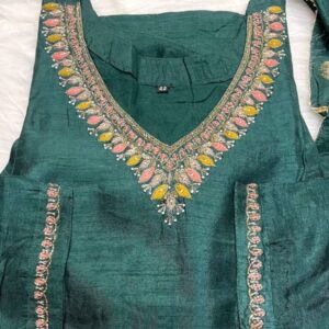 Embroidered Kurta set with Dupatta