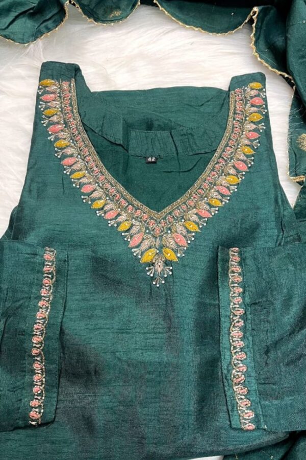 Embroidered Kurta set with Dupatta