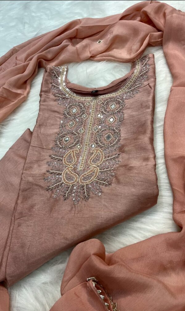 Straight Kurta set with Dupatta - Image 3